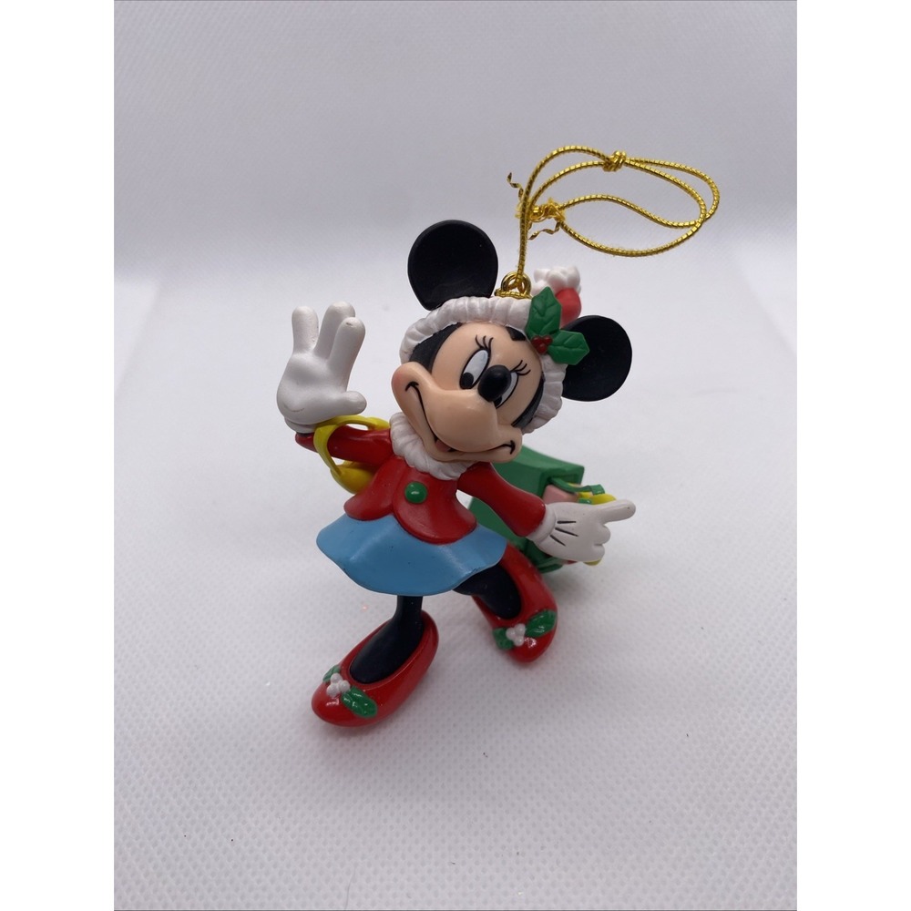 Vintage Enesco Disney Minnie Mouse Shopping Treasures Christmas Ornament